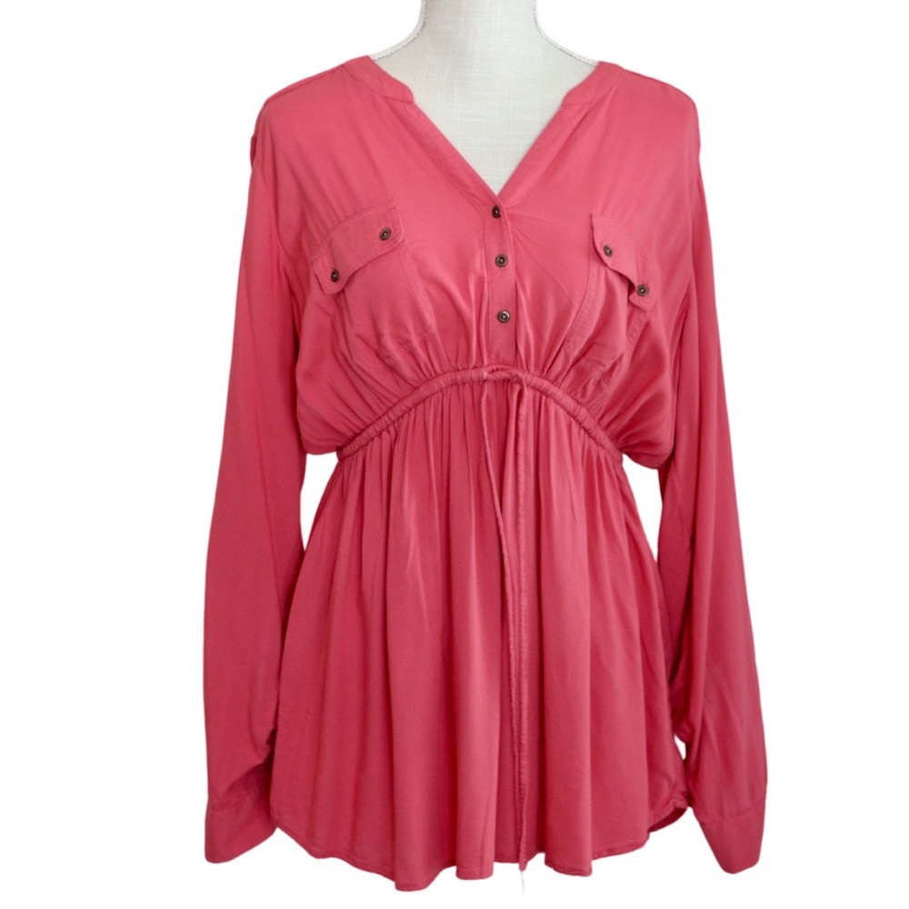 Motherhood maternity long sleeve blouse size large